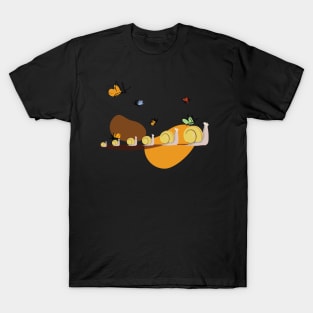 Snails in a row T-Shirt